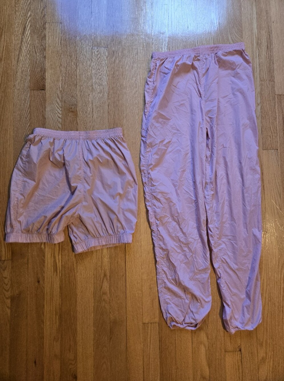 Ballet Pink Trash Bag Pants & Shorts